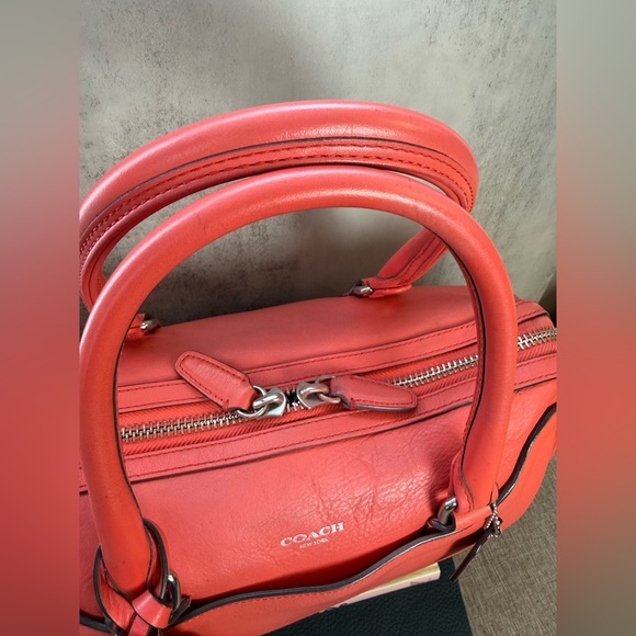 Coach Legacy Haley Satchel – Coral Leather – Restored by “the Cobbler” - Picture 3 of 10